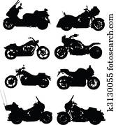 Illustrations of motorcycle Illustrations of motorcycle
