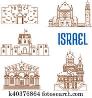 Israel architecture landmarks, sightseeing Israel architecture landmarks, sightseeing