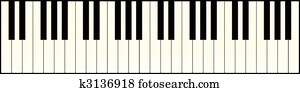 pianotastatur, langer pianotastatur, langer