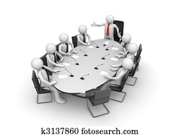 של איגוד מקצועי, פגישה, ב, חדר של ועידה