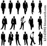 business man silhouettes business man silhouettes