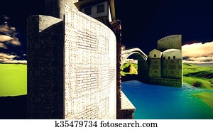 castelo, de, a, mouros