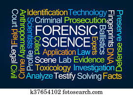 ciência forense, palavra, nuvem