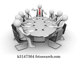 Meeting in conference room