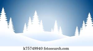weihnachten, landschaft, hintergrund, mit, tannen, und, schnee weihnachten, landschaft, hintergrund, mit, tannen, und, schnee