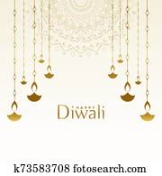 אטרקטיבי, שמח, diwali, פסטיבל, כרטיס, עצב, רקע