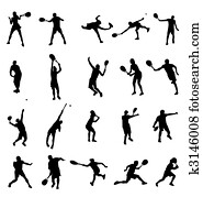 טניס, צלליות, אוסף