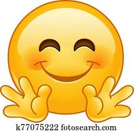 Hugging face emoticon Hugging face emoticon