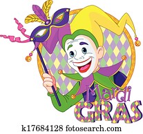 Mardi Gras jester Mardi Gras jester