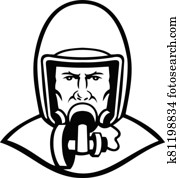 medicinsk arbejder, slide, ansigt masker, sorte hvide