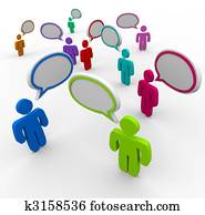 לא מסודר, תקשורת, -, אנשים, לדבר, ב, פעם