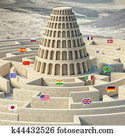 babel, turm, begriff