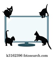 cats silhouettes cats silhouettes