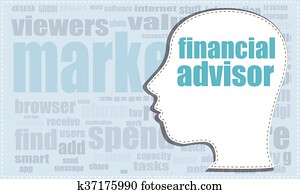 financial advisor, financial advisor vector head, profile icon, woman head silhouette, business man head. vector illustration, financial advisor icon, financial advisor button,financial advisor vector