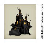 Halloween witch castle Halloween witch castle