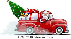 karikatur, früher, weihnachten, abholen karikatur, früher, weihnachten, abholen