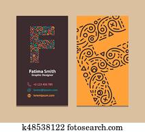 Letter F Logo Business card Letter F Logo Business card