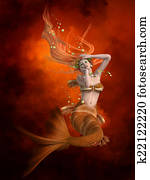 Mermaid in Red Mermaid in Red