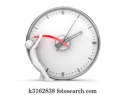 Stopping clock hands to stop the time Stopping clock hands to stop the time