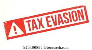 Tax Evasion rubber stamp Tax Evasion rubber stamp
