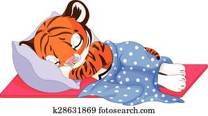 חמוד, tiger, לישון