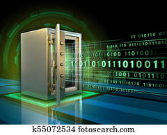 כספת, אחסנה של נתונים