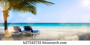 arte, férias, ligado, a, mar, fundo