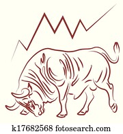 bull and bullish stock market trend bull and bullish stock market trend