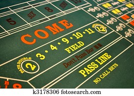 Craps Table located in a Casino Craps Table located in a Casino