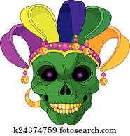 Mardi Gras skull Mardi Gras skull