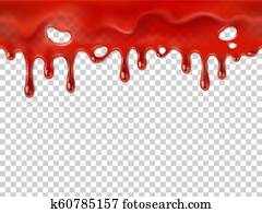 seamless, לטפטף, blood., הלוווין, אדום, דמם, stain,, לדמם, עקוב מדם, מטפטף, או, קטשופ, טפטף, הפל, מציאותי, 3d, וקטור, דוגמה