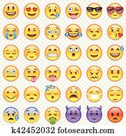 Vector Emoticon big set Vector Emoticon big set