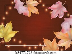 Autumn Frame Background Autumn Frame Background