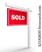 Real Estate Sign - Sold