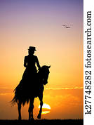 rider on horseback rider on horseback