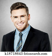 Smart young business executive