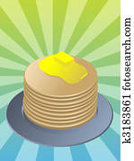 Stack of pancakes Stack of pancakes