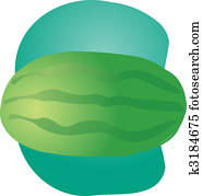 אבטיח, פרי, דוגמה