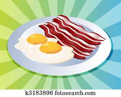 בייקון, ו, ביצים