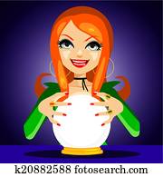 קסם, כדור של גביש, קופאי של הון