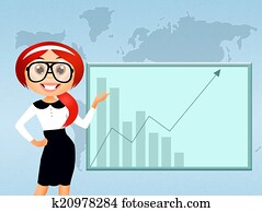 business woman cartoon