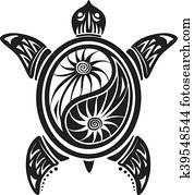 decorativo, tartaruga