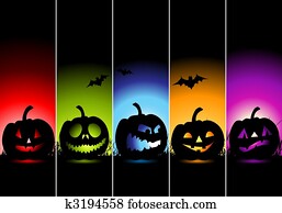 dia das bruxas, bandeiras, para, seu, desenho