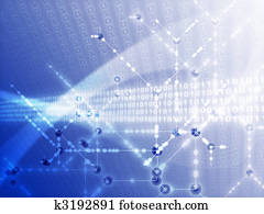 Digits data illustration