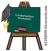 easel chalkboard with graduation cap - congratulations graduates easel chalkboard with graduation cap - congratulations graduates