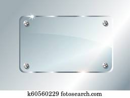 glass plate, mockup