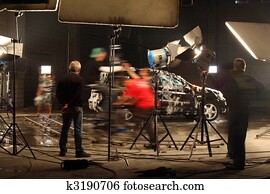 In a film studio In a film studio