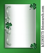 St Patricks Day Border shamrocks St Patricks Day Border shamrocks