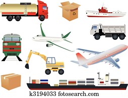Transportation icons Transportation icons