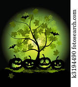 הלוווין, דלועים, דוגמה